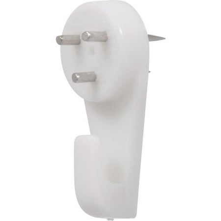 Hillman HILLMAN Plastic Coated White Hardwall Hanging Hooks 15 lb 5 pk 121121